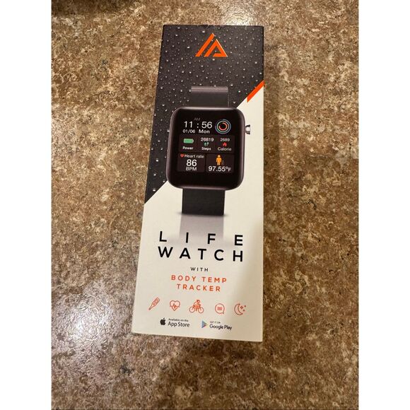 Brand new sealed life watch smart watch with body temperature tracker unisex - Picture 1 of 6